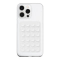 Anteel Silicone Suction Phone Case Mount, Silicon Adhesive Phone Accessory for Smartphones, Hands-Free Mirror Shower Phone Holder for Selfies, Tiktok Videos (White)