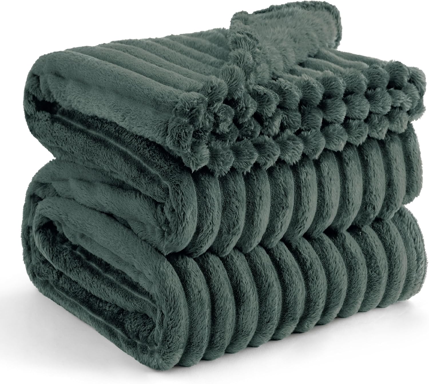 Bedsure GentleSoft White Throw Blanket for Couch - Cozy Fleece Throw Blanket for Women Girls, Valentines Day Gifts for Her Him, Birthday Gifts for Women, Room Home Boho Decor, Off White, 50x60 Inches