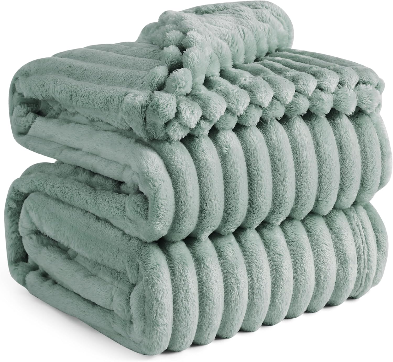 Bedsure GentleSoft White Throw Blanket for Couch - Cozy Fleece Throw Blanket for Women Girls, Valentines Day Gifts for Her Him, Birthday Gifts for Women, Room Home Boho Decor, Off White, 50x60 Inches