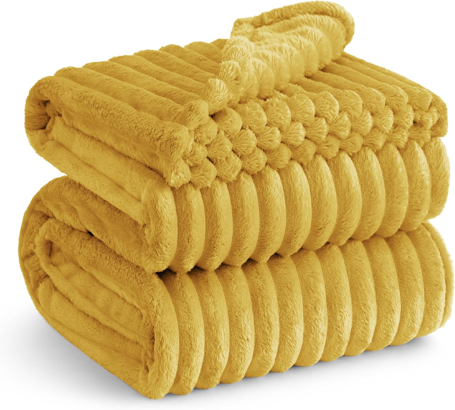 Bedsure GentleSoft White Throw Blanket for Couch - Cozy Fleece Throw Blanket for Women Girls, Valentines Day Gifts for Her Him, Birthday Gifts for Women, Room Home Boho Decor, Off White, 50x60 Inches