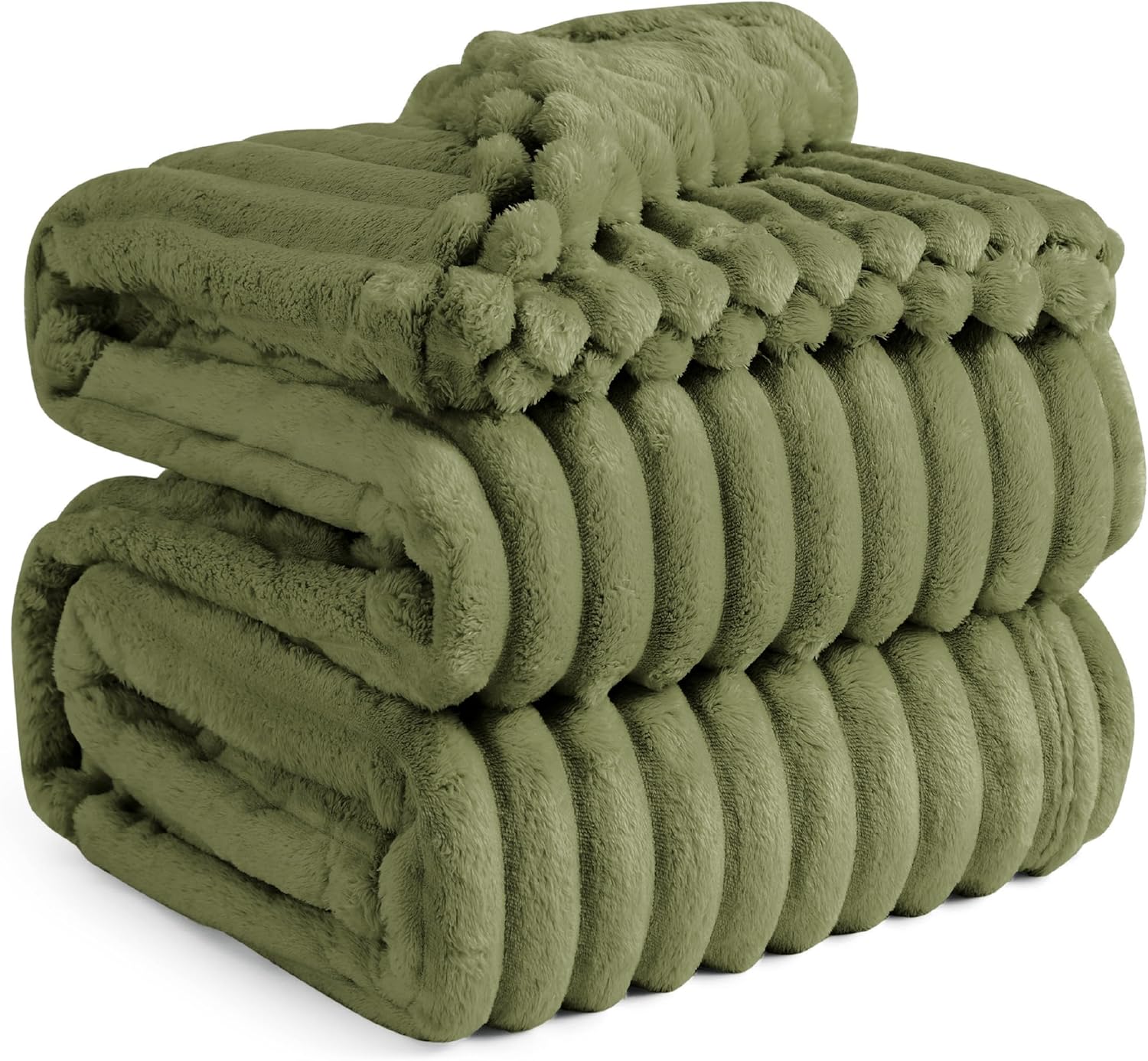 Bedsure GentleSoft White Throw Blanket for Couch - Cozy Fleece Throw Blanket for Women Girls, Valentines Day Gifts for Her Him, Birthday Gifts for Women, Room Home Boho Decor, Off White, 50x60 Inches