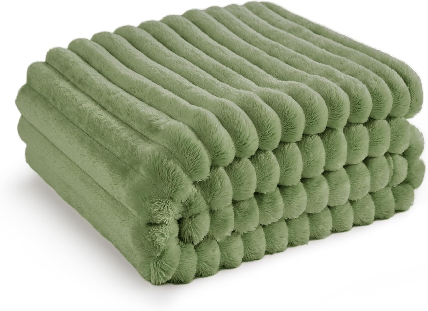 Bedsure GentleSoft White Throw Blanket for Couch - Cozy Fleece Throw Blanket for Women Girls, Valentines Day Gifts for Her Him, Birthday Gifts for Women, Room Home Boho Decor, Off White, 50x60 Inches