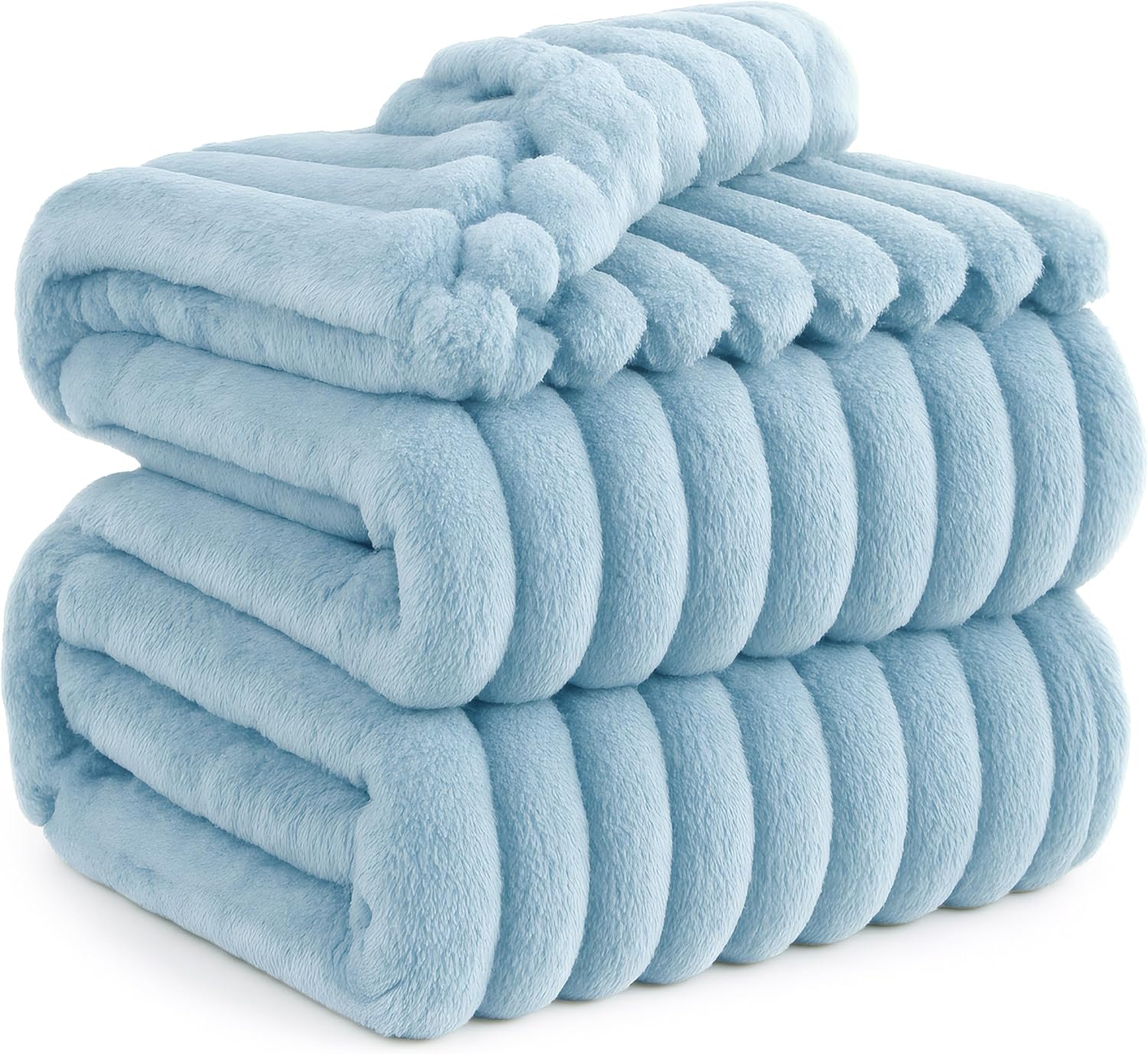 Bedsure GentleSoft White Throw Blanket for Couch - Cozy Fleece Throw Blanket for Women Girls, Valentines Day Gifts for Her Him, Birthday Gifts for Women, Room Home Boho Decor, Off White, 50x60 Inches